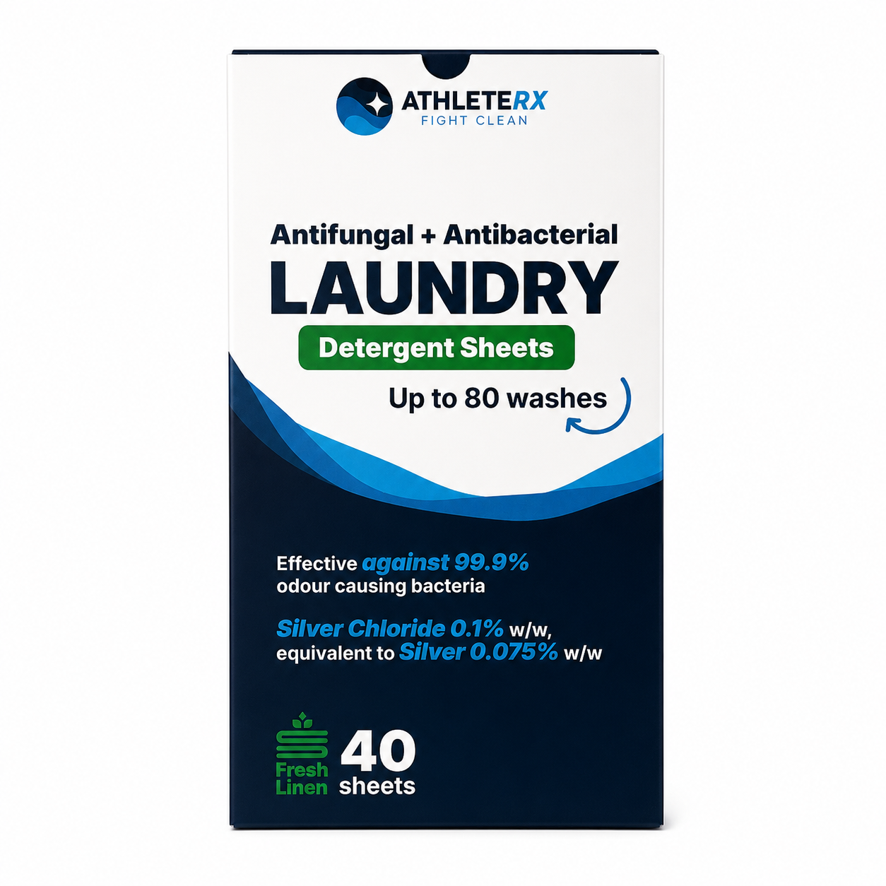 Antibacterial & Antifungal Laundry Detergent Sheets