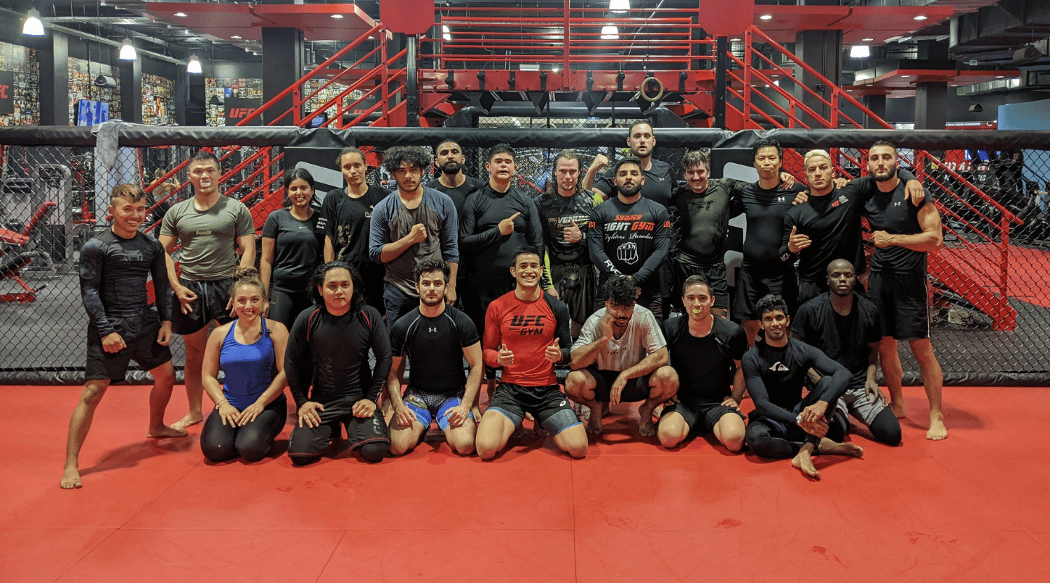 UFC gym no gi BJJ class 22 people